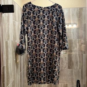 Tags still on! The Limited brand sheath dress. Blue scalloped patterns.